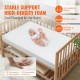 Buy Baby Mattress 610x965x80 mm Reversible Breathable Double-Sided Viscoelastic Gel Mattress Small Crib Mattress 2 Waterproof Covers Easy to Clean for Children