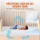 Koop Babymatras 610x965x80 mm Omkeerbaar Ademend matras Dubbelzijdig Visco-elastische gel Kleine wiegmatras 2 waterdichte hoezen Gemakkelijk schoon te maken voor kinderen