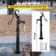 Buy Cast Iron Hand Pump with Stand 135cm Antique Hand Water Pump, Max Pump Depth 6m, Decorative Outdoor Garden Hand Pump with Ergonomic Handle, Black