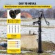 Buy Cast Iron Hand Pump with Stand 135cm Antique Hand Water Pump, Max Pump Depth 6m, Decorative Outdoor Garden Hand Pump with Ergonomic Handle, Black