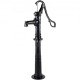 Buy Cast Iron Hand Pump with Stand 135cm Antique Hand Water Pump, Max Pump Depth 6m, Decorative Outdoor Garden Hand Pump with Ergonomic Handle, Black