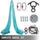 Koop Yoga Swing 10x2,8 M, Blauwe Yoga Hangmat, 100% Polyester Zijde Aerial Yoga, Aerial Yoga Swing met 2 Gelegeerd Stalen Karabijnhaken, Yoga Hangmat Kit voor Pilates