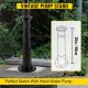 Buy Cast Iron Hand Pump Stand 23.7 x 23.7 x 66 cm Hand Water Pump Stand 15.5 kg Stable Structure Hand Pump Stand for Garden with Spray Paint, Black