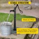 Buy Cast Iron Hand Pump Stand 23.7 x 23.7 x 66 cm Hand Water Pump Stand 15.5 kg Stable Structure Hand Pump Stand for Garden with Spray Paint, Black