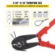 Buy Manual Crimping Tool 30 Pressure Plier Alloy Steel Wire Crimper for Sleeves Crimping Tool 10 lbs