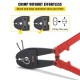 Buy Manual Crimping Tool 30 Pressure Plier Alloy Steel Wire Crimper for Sleeves Crimping Tool 10 lbs