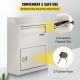 Buy Suggestion Box 38x30.5x11cm Galvanized Steel Mailbox with Lock, 28kg Weight Capacity, Wall Mounted Mailbox with 2 Keys and 4 Expansion Tubes, Durable Construction for Home, Office