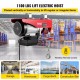 Buy Electric Hoist 220V/1020W Load Capacity 248KG/495KG Electric Winch with Wireless Remote 12m/min, 6m/min Lifting Tool for Home Shop Workshop