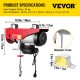 Buy Electric Hoist 220V/1800W Load Capacity 495KG/990KG Electric Winch with Wireless Remote 12m/min, 6m/min Lifting Tool for Home Shop Workshop