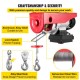 Buy Electric Hoist 220V/480W Load Capacity 99KG/198KG Electric Winch with Wireless Remote 12m/min, 6m/min Lifting Tool for Home Shop Workshop