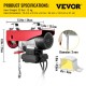 Buy Electric Hoist 220V/600W Load Capacity 124KG/248KG Electric Winch with Wireless Remote 12m/min, 6m/min Lifting Tool for Home Shop Workshop