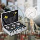 Buy Hydraulic Gauge Test Kit for Excavation Machinery 8,700 PSI, Pressure Gauge Set with Aluminum Case, Pressure Tester with 1.6m Quality Test Hose