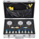 Buy Hydraulic Gauge Test Kit for Excavation Machinery 8,700 PSI, Pressure Gauge Set with Aluminum Case, Pressure Tester with 1.6m Quality Test Hose