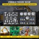 Buy Hydraulic Pressure Test Kit 5 Gauge Machinery Coupling Kit 600 bar Hydraulic Pressure Gauge Kit Couplings and Tee Connectors, Long Test Hose for Construction