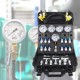 Buy Hydraulic Pressure Test Kit 5 Gauge Machinery Coupling Kit 600 bar Hydraulic Pressure Gauge Kit Couplings and Tee Connectors, Long Test Hose for Construction