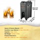 Buy 18.9L Insulated Beverage Dispenser Non-Electric Hot and Cold Water Dispenser 10H Storage Insulated Container with Tap Portable LDPE Food Container for Camping Catering