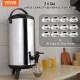 Buy Insulated Beverage Dispenser Non-Electric Hot and Cold Water Dispenser 9.2L Stainless Steel Food Storage Insulated Container 4-6H with Faucet Portable for Camping