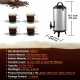 Buy Insulated Beverage Dispenser Non-Electric Hot and Cold Water Dispenser 9.2L Stainless Steel Food Storage Insulated Container 4-6H with Faucet Portable for Camping