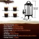 Buy Insulated Beverage Dispenser Non-Electric Hot and Cold Water Dispenser 6L Stainless Steel Food Storage Insulated Container 4-6H with Faucet Portable for Camping