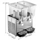 Buy 24L Beverage Dispenser Machine, Cold Drink Machine with 12L*2 Tanks, 150W Juice Dispenser Machine, Stainless Steel Cold Drink Machine Temperature 5-12℃