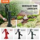 Kaufen Sie Gusseisen-Handpumpe, 40 x 15 x 65 cm, antike manuelle Wasserpumpe, maximale Pumpentiefe 6 m, dekorative Outdoor-Garten-Handpumpe mit ergonomischem Griff, grün