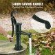 Buy Cast Iron Hand Pump 40 x 15 x 65 cm Antique Manual Water Pump, Maximum Pump Depth 6 m, Decorative Hand Pump for Outdoor Garden with Ergonomic Handle, Green