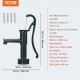 Buy Cast Iron Hand Pump 40 x 15 x 65 cm Antique Manual Water Pump, Maximum Pump Depth 6 m, Decorative Hand Pump for Outdoor Garden with Ergonomic Handle, Green