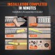 Buy Universal E-track Tie Down Rail Kit 5ft E-track Horizontal Rail Set 34 Pcs Versatile Steel E-track Tie Down Rails E-track Rail Silver for Cargo on Trucks Trailers