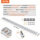 Buy Universal E-track Tie Down Rail Kit 5ft E-track Horizontal Rail Set 34 Pcs Versatile Steel E-track Tie Down Rails E-track Rail Silver for Cargo on Trucks Trailers