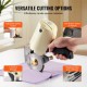 Buy Electric Fabric Cutter 250W Electric Rotary Sewing Scissors Cutting Thickness 27mm Electric Cutter with 100mm Octagonal Blade 1 Spare Blade Sharpening Stone for Cutting Textiles