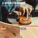 Buy 350W 1.52A Random Orbital Sander Eccentric Sander with Dust Box Electric Sander 12.7cm Diameter 6 Adjustable Speed Orbital Sander for Wood Metal Plastic 230V