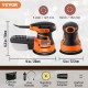 Buy 350W 1.52A Random Orbital Sander Eccentric Sander with Dust Box Electric Sander 12.7cm Diameter 6 Adjustable Speed Orbital Sander for Wood Metal Plastic 230V