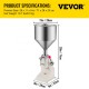 Buy Pneumatic Liquid Paste Filling Machine 5-110ml Stainless Steel Pneumatic Liquid Filling Machine 11.5L Hopper Capacity for Creams Cosmetics Shampoo