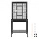 Buy Bird Cage 61x43x137 cm Decorative Rolling Bird Cage with Wheels with Rolling Stand Removable Tray Perches Feeders for Various Birds Parrot Macaw Parakeet Cockatoo