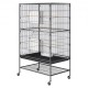 Buy Bird Cage 79x51x132 cm Decorative Rolling Bird Cage with Wheels with Rolling Stand Removable Tray Perches Feeders for Various Birds Parrot Macaw Parakeet Cockatoo