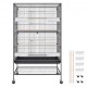 Buy Bird Cage 79x51x132 cm Decorative Rolling Bird Cage with Wheels with Rolling Stand Removable Tray Perches Feeders for Various Birds Parrot Macaw Parakeet Cockatoo