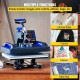 Buy Heat Press Machine 30 x 38 cm 0-410 °F Heat Press Machine 1000 W Black and Blue Digital T-shirt Sublimation Machine