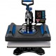 Buy Heat Press Machine 30 x 38 cm 0-410 °F Heat Press Machine 1000 W Black and Blue Digital T-shirt Sublimation Machine