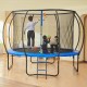 VEVOR Trampolín Exterior Interior Trampolín para Niños 245 cm Carga Máxima 150 kg con Red de Seguridad de 360° Cubierta de Espuma Gruesa Fácil de Instalar para Parque de Ocio en el Patio Trasero