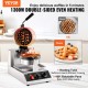 Comprar Máquina elétrica de waffle 1300W com revestimento antiaderente 190,5x190,5mm Croque-monsieur Maker 50-300°C Aquecedor dupla face para festa