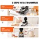 Buy Electric Waffle Maker 1300W Non-Stick Waffle Maker Machine 190.5x190.5mm Croque-monsieur Maker 50-300°C Double-Sided Heating for Party