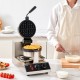 Kaufen Sie Elektrisches Waffeleisen, 1300 W, Waffeleisen mit Antihaftbeschichtung, 190,5 x 190,5 mm, Croque-Monsieur-Maker, 50–300 °C, doppelseitiger Wärmer für Partys