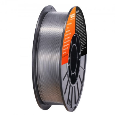 VEVOR Alambre de Soldadura MIG 0,8mm E71T-GS Bobina de Alambre de Soldadura de Núcleo Fundente Acero Blando sin Gas 200mm Resistencia a Tracción 560 MPa Arco Estable de Baja Salpicadura para Soldadura