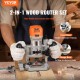 Buy Electric Wood Router 1.25HP 800W Surface Router with Fixed Base Handheld Router 30000RPM Wood Router Kit 6 Variable Speed for Wood Slotting Trimming