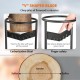 Buy Manual Firewood Splitter Steel Metal Log Splitter Blade Width 5.5cm Log Splitter 27.9x27.9x43.2cm Wood Splitter for Fireplace Campfire Garden Camping