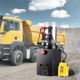 Buy DC 12V 8L Hydraulic Pump Double Acting Hydraulic Unit Oil Flow 3.44L/min Max Discharge Pressure 22MPa for Dump Truck, Lift Platform, Trailer, Lifting and Unloading