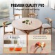 Buy Round Clear Tablecloth 42" Clear PVC Tablecloth 1.5mm Thick Waterproof Cut to Size Table Protector 18x12" Plastic Table Cover Protector for Dining Room Kitchen Restaurant