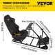 Buy Steering Wheel Holder Racing Game Simulator Cockpit RS6 for G29 Reinforced Heavy Duty