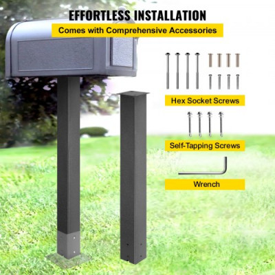 VEVOR Buzón Post Stand Mail Box Post 43