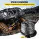 Buy Synthetic Winch Cable Rope, 11.8ft x 3/8" Tensile Strength 20500lbs Synthetic Winch Line, Gross Weight 9.8lbs Gray Synthetic Winch Rope for ATV Truck